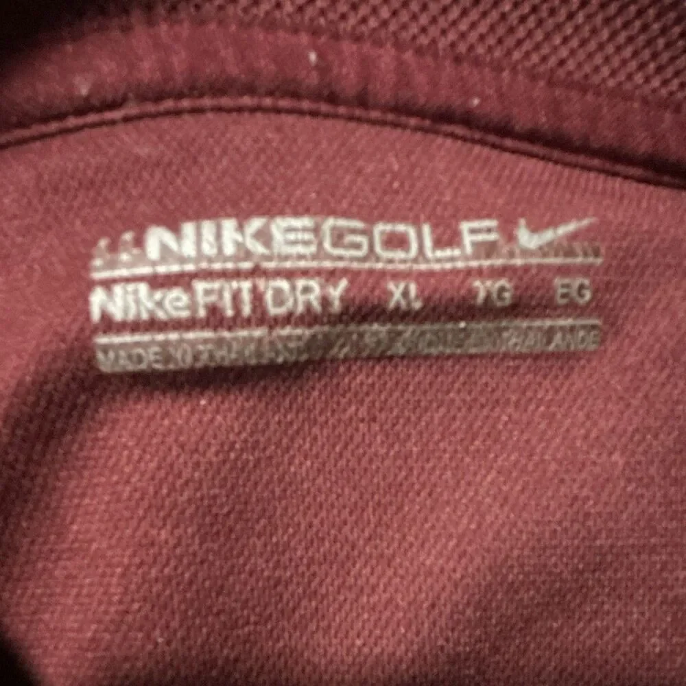 Nike Golf: Men's XL Burgundy Short Sleeve Polo